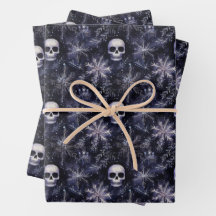 Gothic Spooky Christmas Skulls