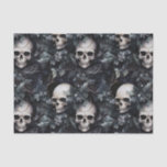 Gothic Spooky Christmas Skulls Seidenpapier<br><div class="desc">Erhöhen Sie Ihre Dekoration und fügen Sie eine bezaubernde Drehung in das traditionelle festliche Ambiente ein. Tauchen Sie ein in die Dunkelheit und feiern Sie Weihnachten! ☠️ 🎄</div>