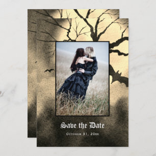Gothic Spooky Foto Save the Date