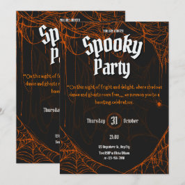 Gothic Spooky Halloween-Party Einladung