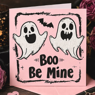 Gothic Spooky Valentine Ghosts Karte