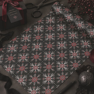 Gothic Spooky Weihnachtsschneeflocken Seidenpapier
