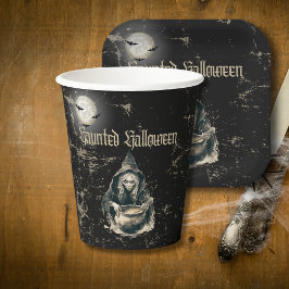 Gothic Spuk House Hexenkostüm Party Pappbecher
