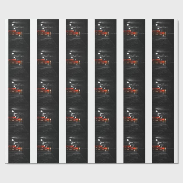 Gothic Staircase Wrapping Paper Geschenkpapier (Flach)