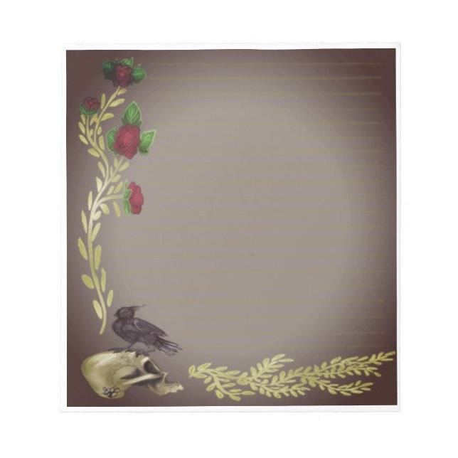 Gothic Stationary Notizblock (Vorderseite)