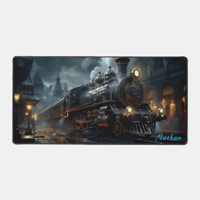 Gothic Steampunk Bahn für Fantasy Liebhaber Schreibtischunterlage (Vorderseite)