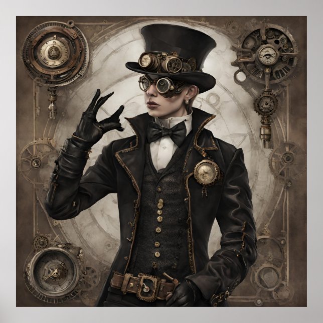 Gothic Steampunk Poster (Vorne)