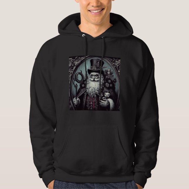 Gothic Steampunk Santa Hoodie (Vorderseite)