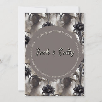 Gothic Style Dark Wedding Einladung