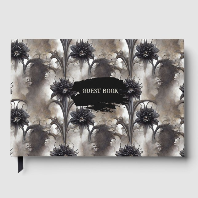 Gothic Style Dark Wedding Gästebuch (Vorderseite)