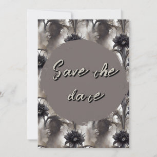 Gothic Style Dunkle Save-the-Date-Karte Save The Date