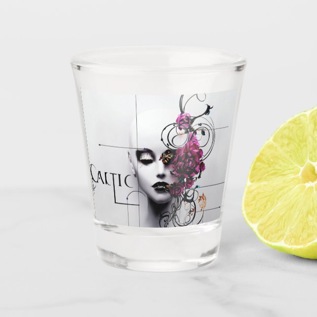 Gothic Style Tiara Art-Fierce & Proof Design Schnapsglas (Vorderseite)