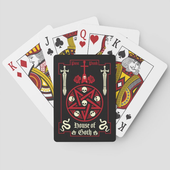 Gothic Subculture Post Punk Spielkarten (Rückseite)