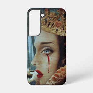 Gothic Surreal Unique Collage Sad Queen of Hearts Samsung Galaxy Hülle