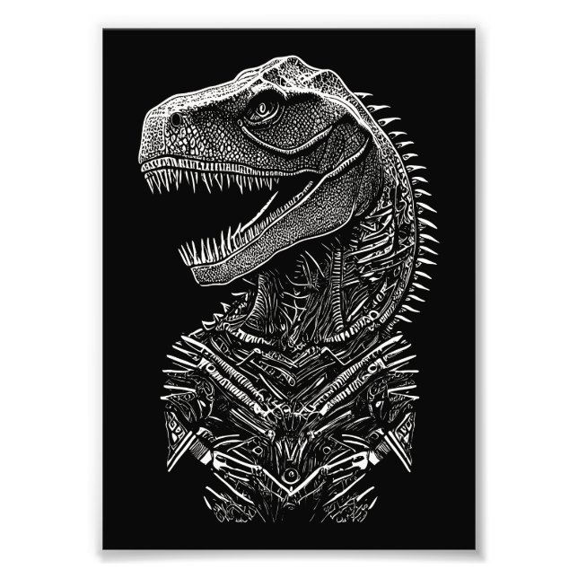 Gothic T-Rex Dinosaur Fotodruck (Vorne)