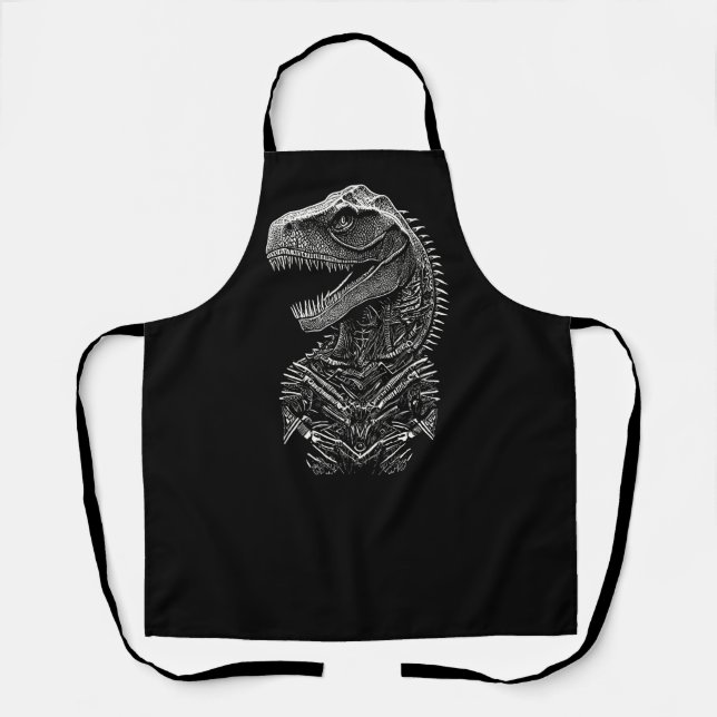 Gothic T-Rex Dinosaur Schürze (Vorderseite)