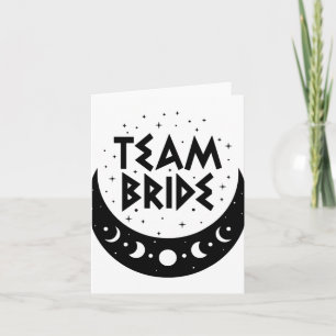 Gothic Team Bride Coven Wedding Junggeselinnen-Abs Karte