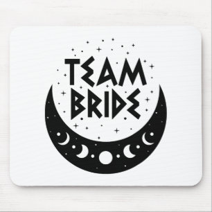 Gothic Team Bride Coven Wedding Junggeselinnen-Abs Mousepad