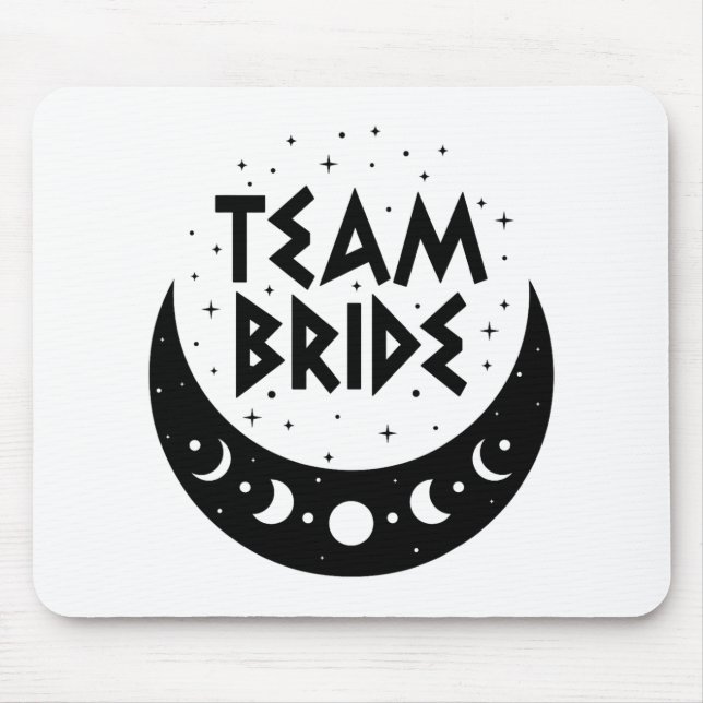 Gothic Team Bride Coven Wedding Junggeselinnen-Abs Mousepad (Vorne)