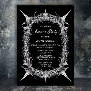 Gothic Thorns Scheidung Party Einladung