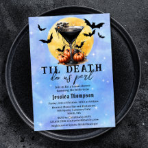 Gothic Til Death Do us Part Martini Brautparty