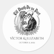 Gothic Till Death Do us Part Skeletts Hochzeit