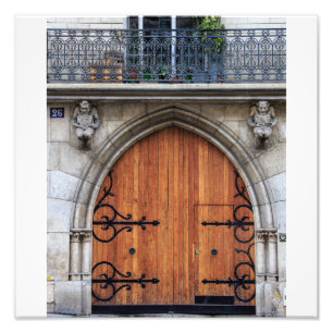 Gothic Timber Pariser Tür - Fotodruck