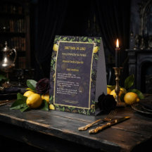 Gothic-Tischständer Botanisch Zitrone Halloween