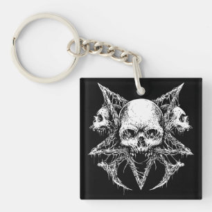 Gothic Totenkopf Trio Schlüsselanhänger