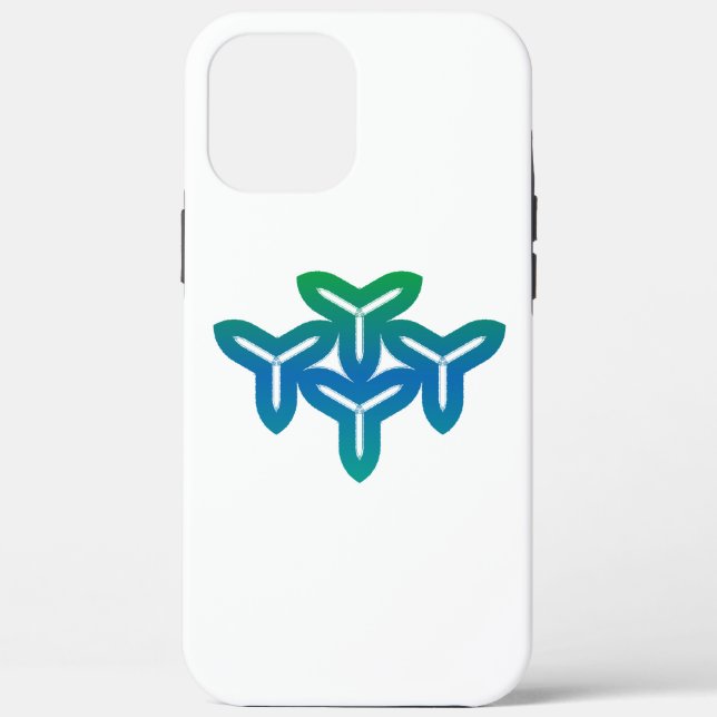 Gothic Tri-Blade Case-Mate iPhone Hülle (Rückseite)