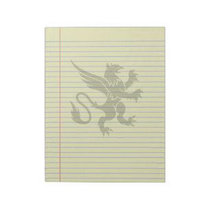 Gothic Tribal Griffin Fantasy Legal Notepad Notizblock