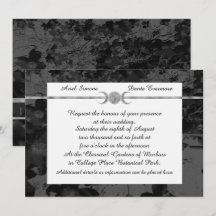 Gothic Triple Moon Floral Wedding Ste