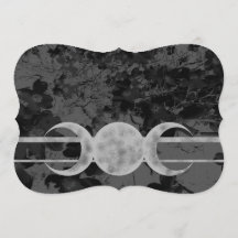 Gothic Triple Moon Floral Wedding Ste