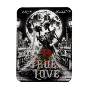 Gothic True Love Beyond , Benutzerdefinierte Namen Magnet