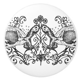 Gothic Turtle Anatomy Ceramic Knob Keramikknauf