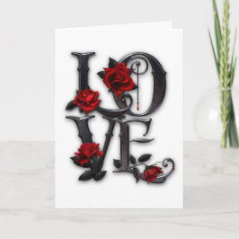Gothic Valentine Card Feiertagskarte