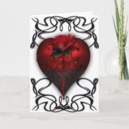 Gothic Valentine Card Feiertagskarte