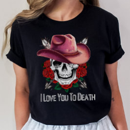 Gothic Valentine Shirt, Skelett Valetines T-Shirt