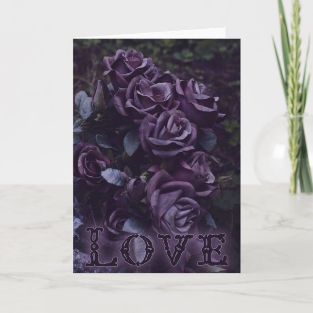 Gothic-Valentinstag-Karte Feiertagskarte (Vorderseite)