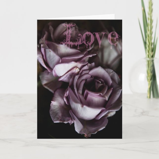 Gothic-Valentinstag-Karte Feiertagskarte (Vorderseite)