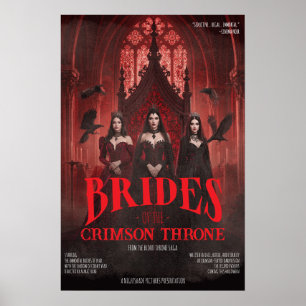 Gothic Vampir Bräute Crimson Throne Poster