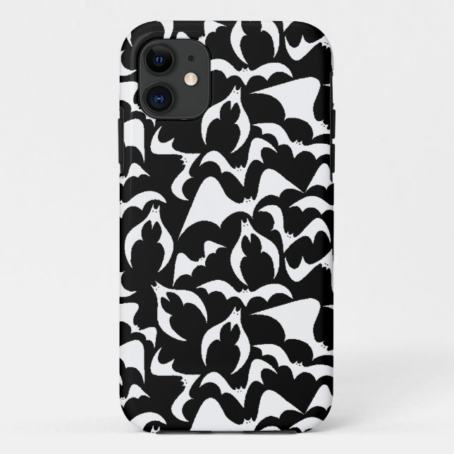 Gothic-Vampir-Fledermaus-Muster Case-Mate iPhone Hülle (Rückseite)