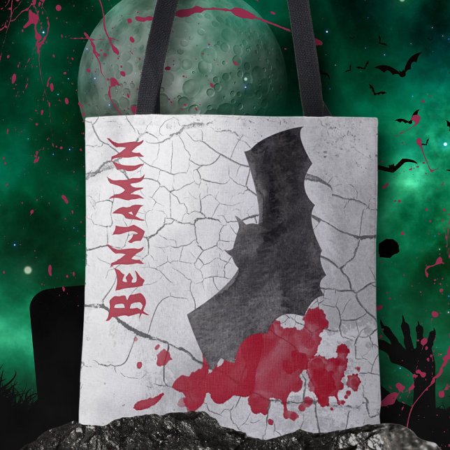 Gothic Vampire Bat Halloween Tasche (Gothic Vampire Bat Halloween Tote Bag ©Susanne Sachers - Sunny Mind 👻)