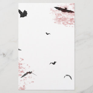 Gothic Vampire Bat Stationery Briefpapier