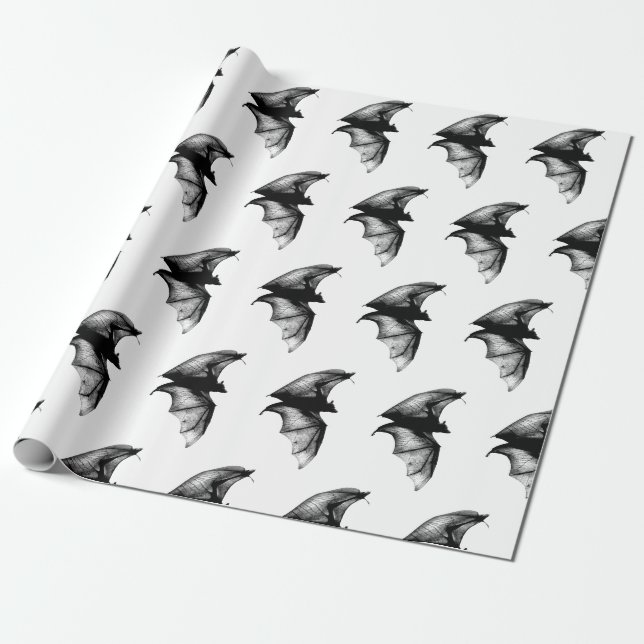 Gothic Vampire Bats Geschenkpapier (Ungerollt)