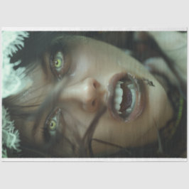 Gothic Vampire Emerald Nightshade Decoupage Seidenpapier