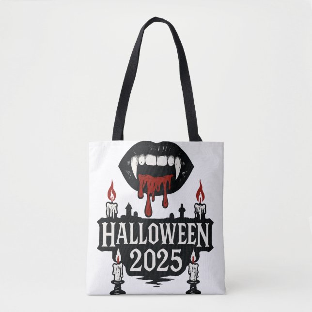 Gothic Vampire Halloween Tasche (Vorderseite)