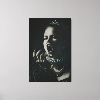 Gothic Vampire Queen Stretched Canvas – Dark Fanta Leinwanddruck