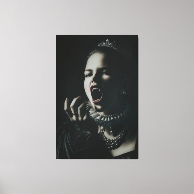 Gothic Vampire Queen Stretched Canvas – Dark Fanta Leinwanddruck (Vorderseite)