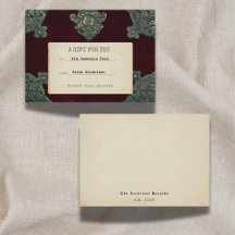 Gothic Velvet Secrets Abschlussgeschenk-Einlage